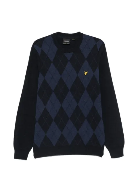 Lyle & Scott свитер с узором аргайл