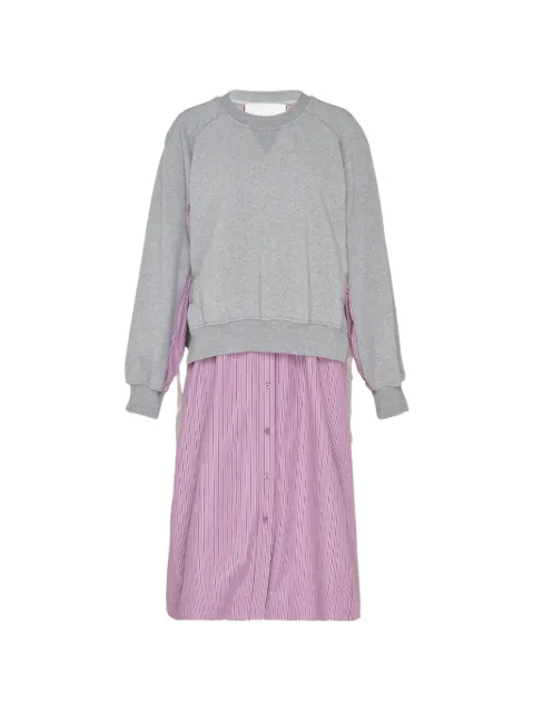 3.1 Phillip Lim striped layered-design dress
