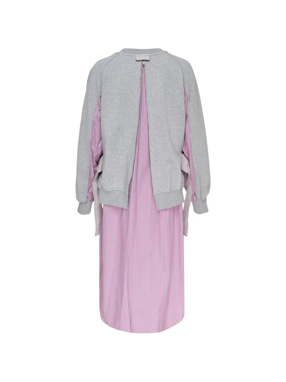 3.1 Phillip Lim Gestreepte gelaagde jurk Grijs