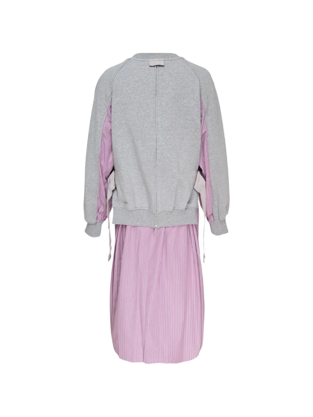 3.1 Phillip Lim Gestreepte gelaagde jurk Grijs
