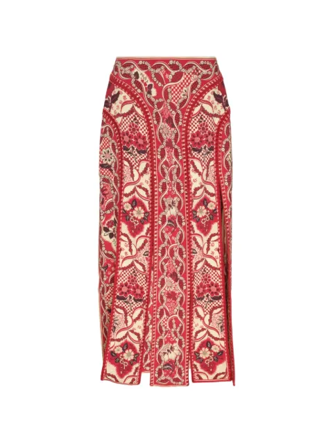 ALEMAIS Kenny floral-print maxi skirt