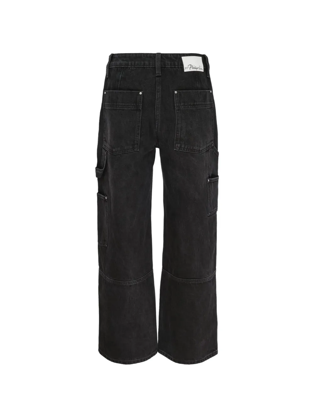 3.1 Phillip Lim Carpenter jeans verfraaid met klinknagels Zwart