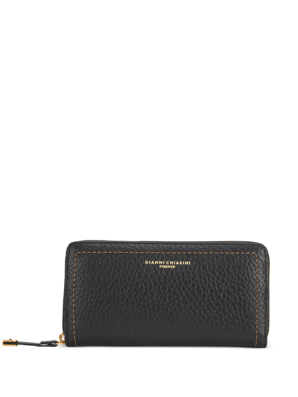GIANNI CHIARINI Bubble pebbled leather wallet - Schwarz