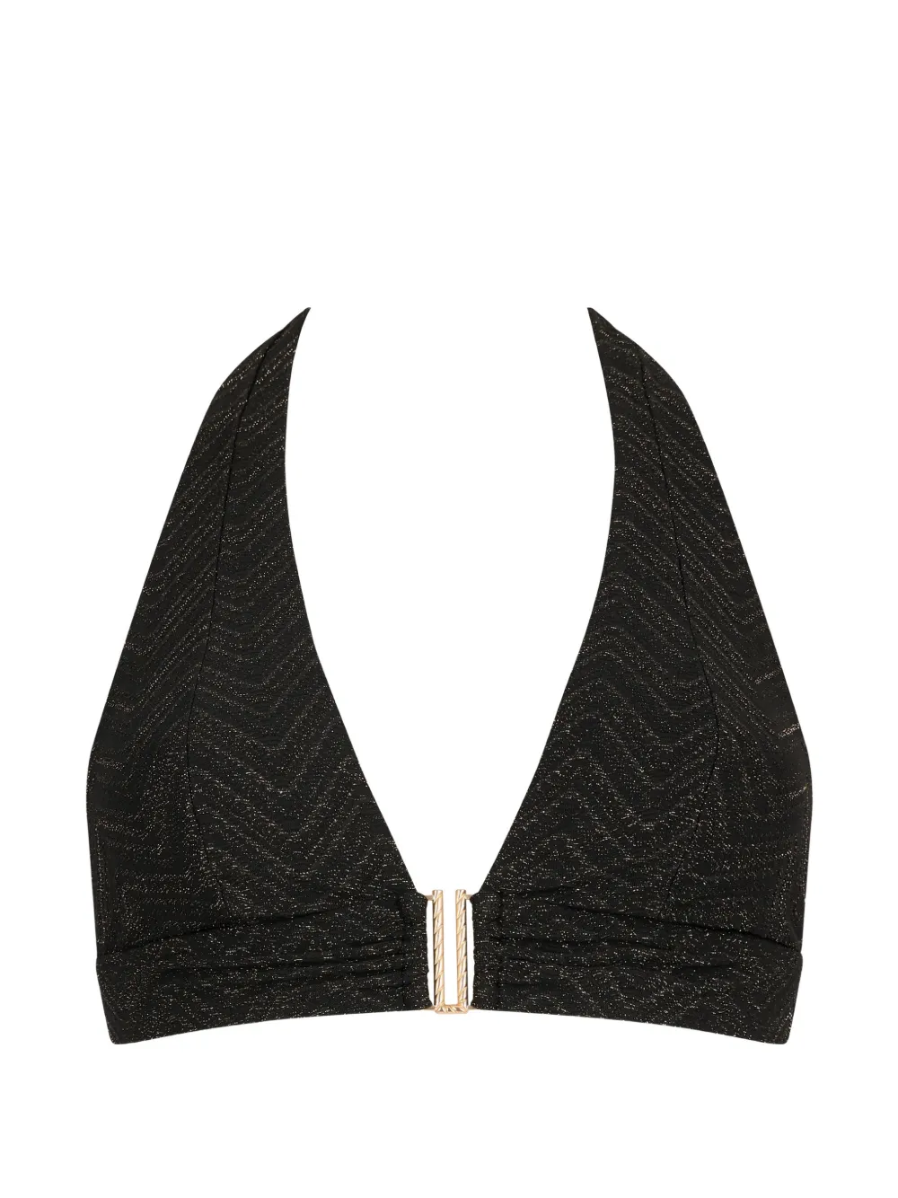 Aubade Top bikini Golden Horizon a triangolo - Nero