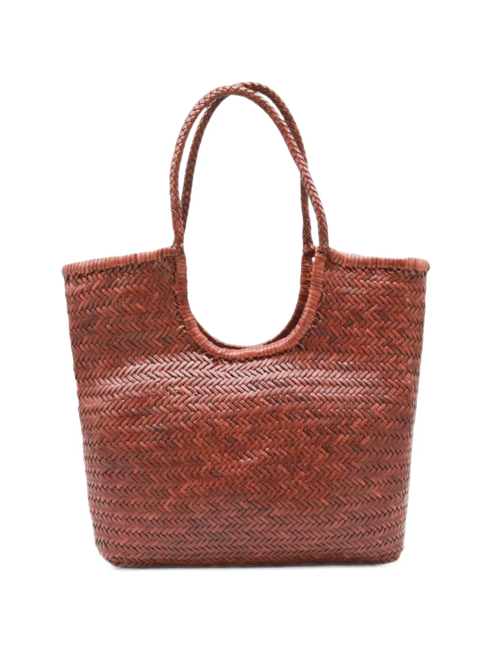 DRAGON DIFFUSION NS Diagonal Triple Jump woven leather tote bag · OS