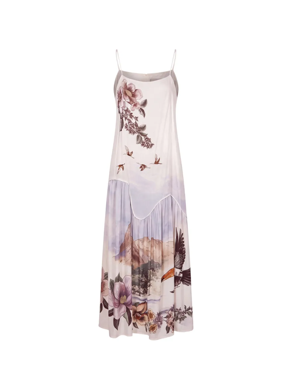 FARM Rio Toile de Rio sleeveless maxi dress Wit