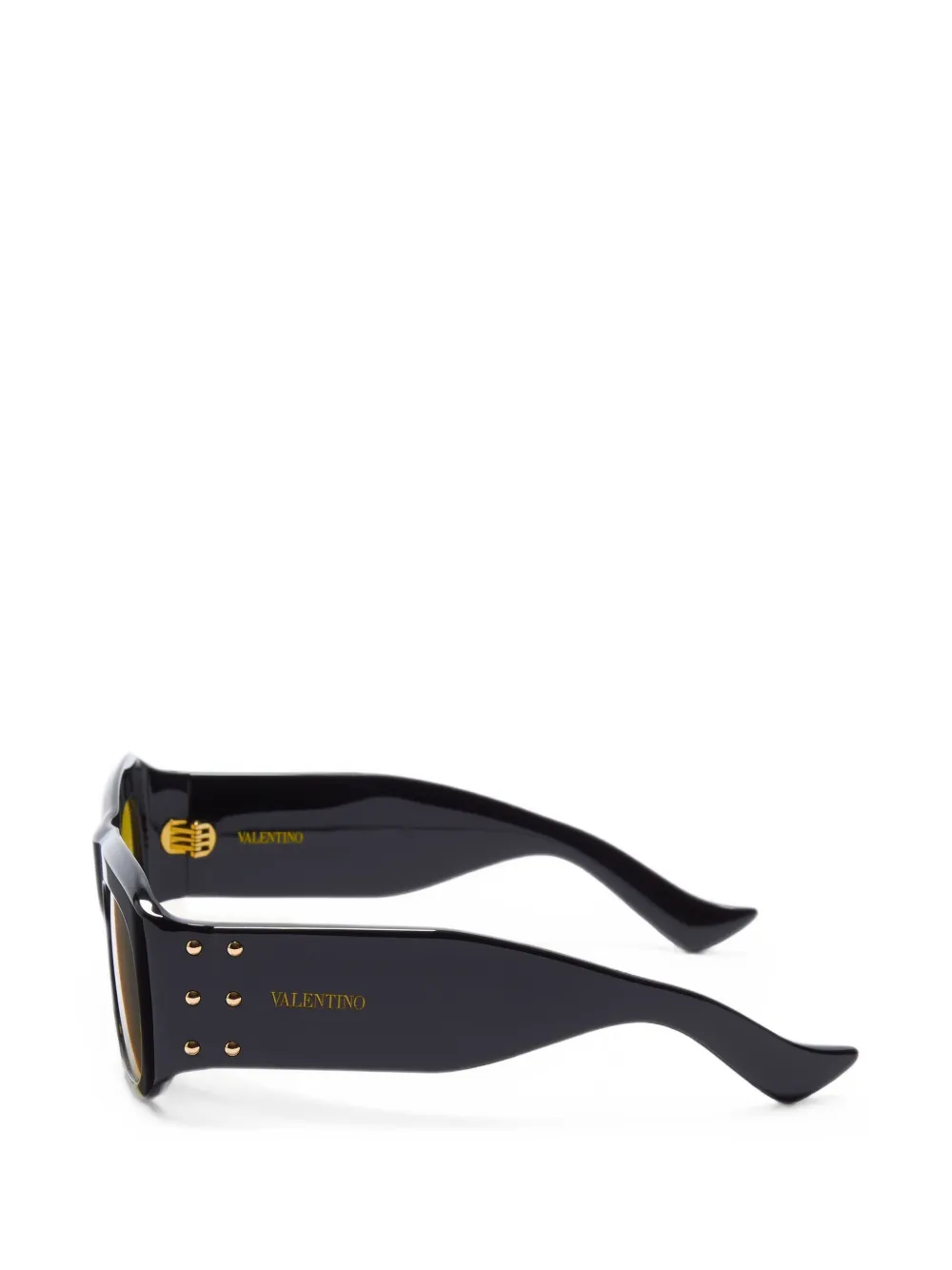 VALENTINO GARAVANI EYEWEAR VLogo zonnebril met cat-eye montuur verfraaid met studs Zwart