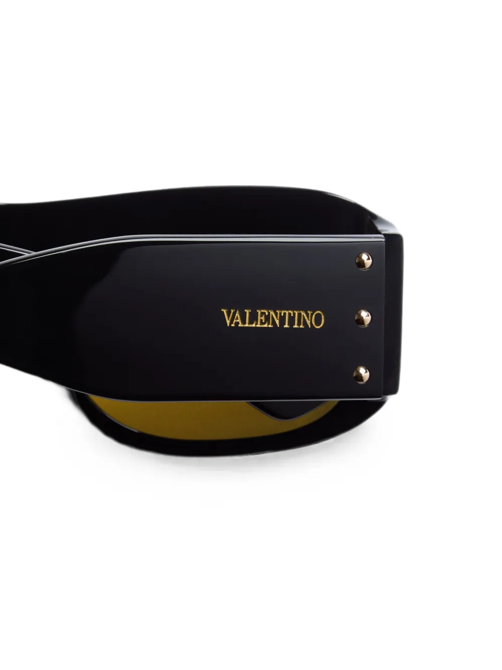 VALENTINO GARAVANI EYEWEAR VLogo zonnebril met cat-eye montuur verfraaid met studs Zwart