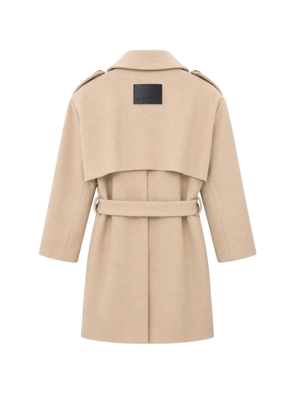 MSGM Kids Jas met dubbele rij knopen Beige