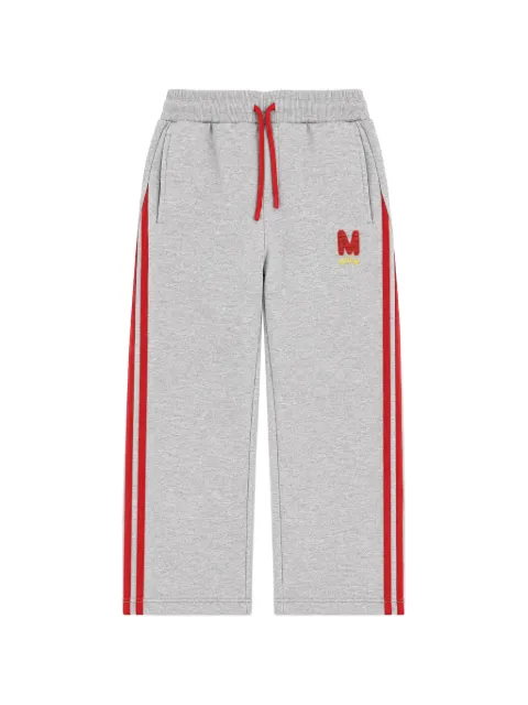 MSGM Kids logo-patch side-stripe track pants