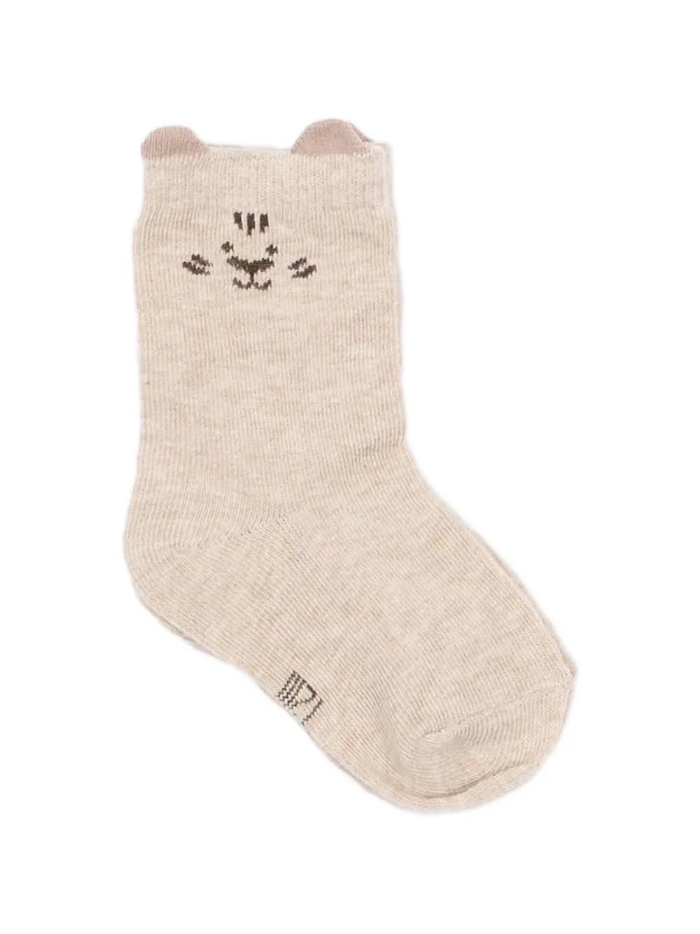 Mayoral Drie paar sokken met beerprint Beige