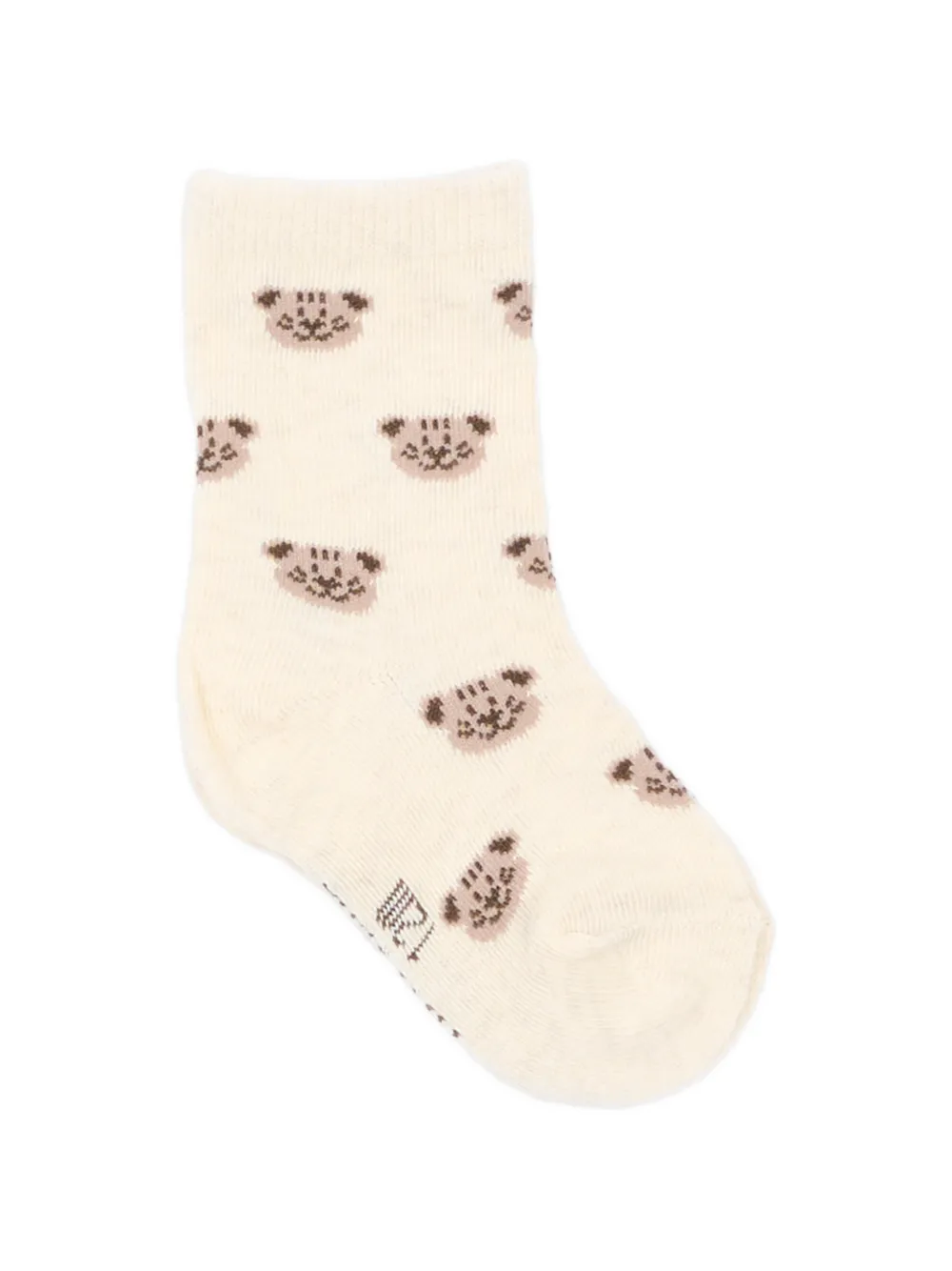 Mayoral Drie paar sokken met beerprint Beige