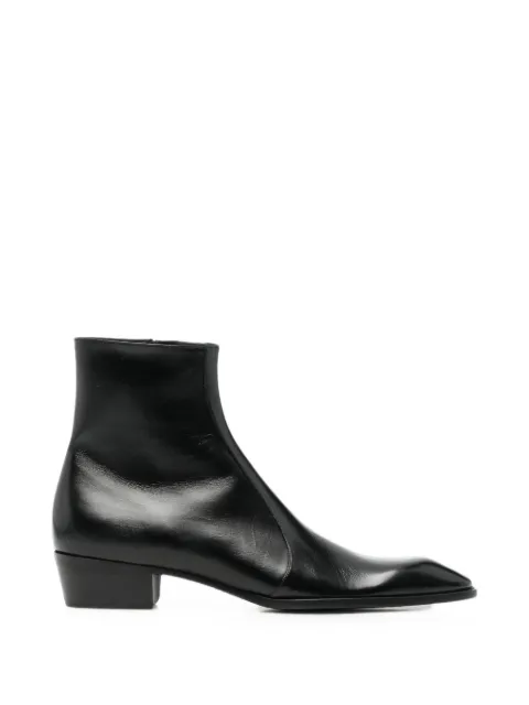 Saint Laurent leather ankle boots