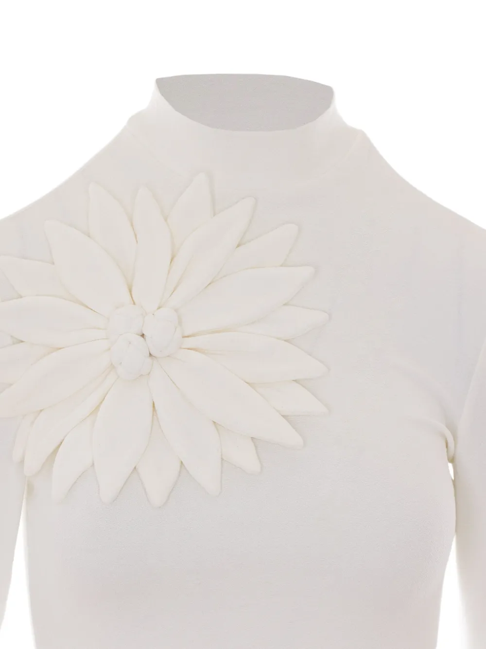 FARM Rio T-shirt met bloemenpatch Wit