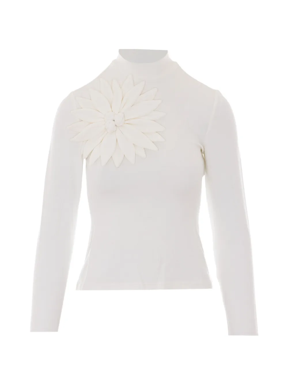 FARM Rio floral-appliqué long-sleeve T-shirt