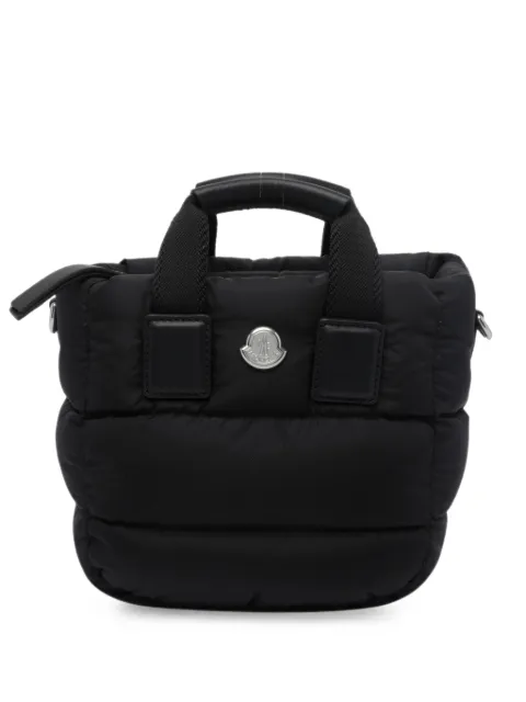 Moncler Caradoc quilted logo-plaque mini handbag