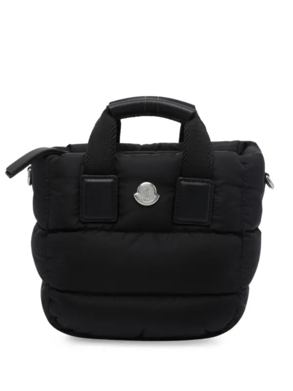 Moncler Caradoc Quilted Logo-plaque Mini Handbag in Black