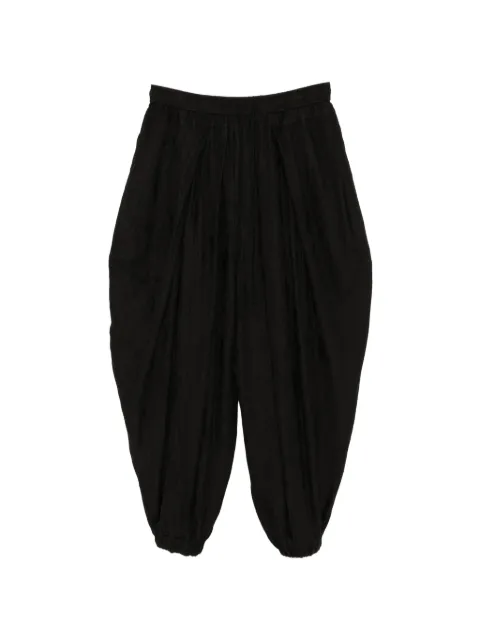 Julius pleated drawstring trousers