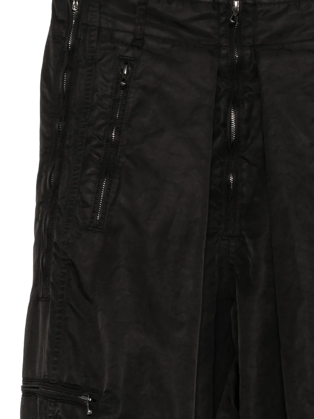 Julius multi-zip cargo pants Zwart