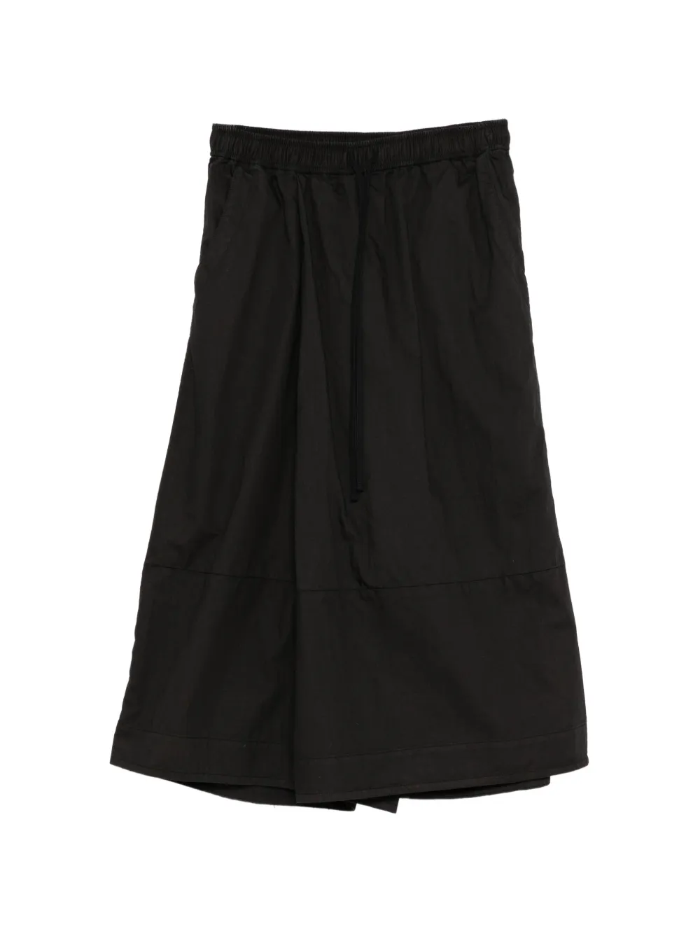 Julius drawstring wide-leg shorts - Black