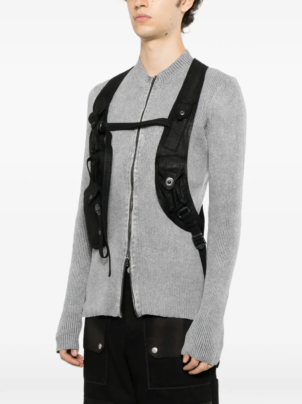Julius multi-strap utility vest Zwart