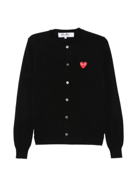 Comme Des Garçons Play heart-patch cardigan