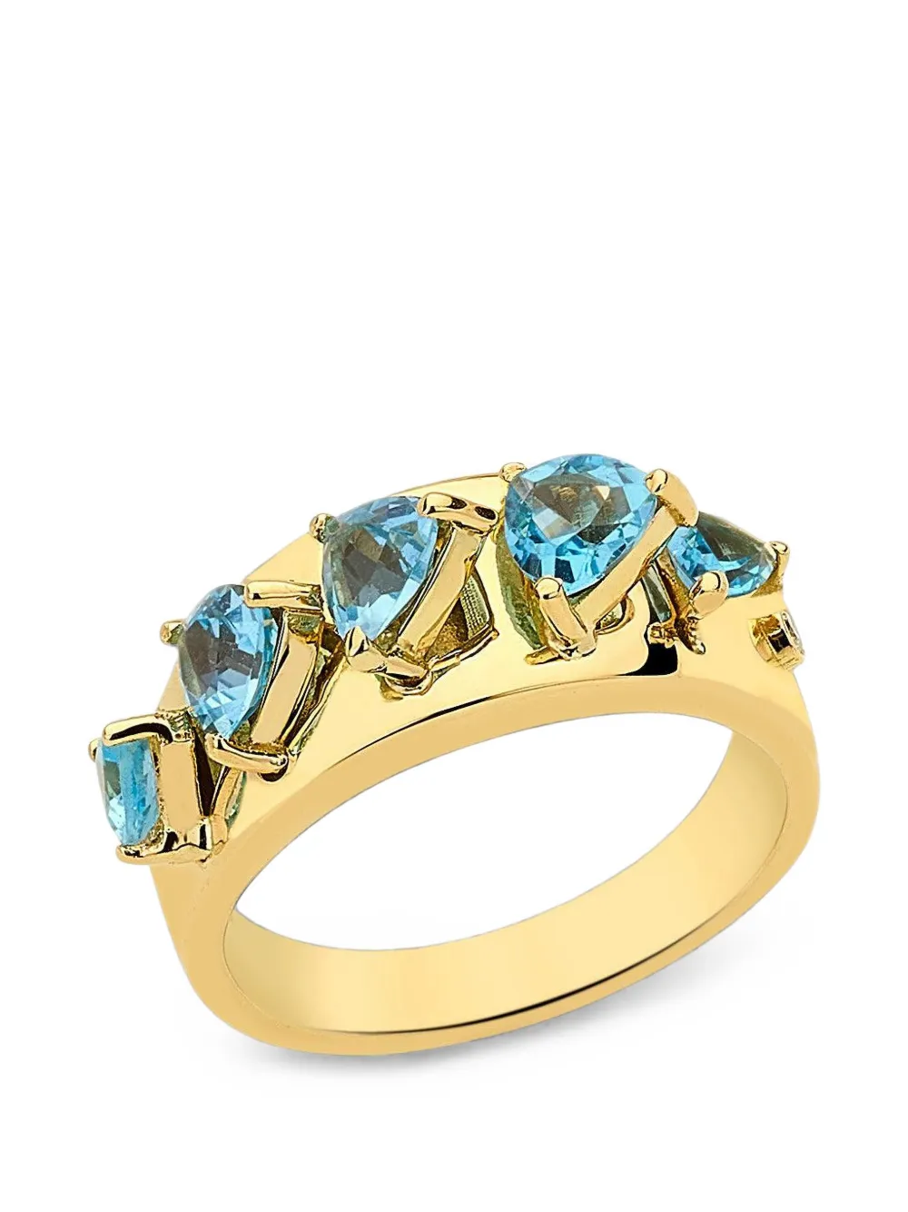 Carol Kauffmann Mandala Domino topaz and diamond ring - Oro