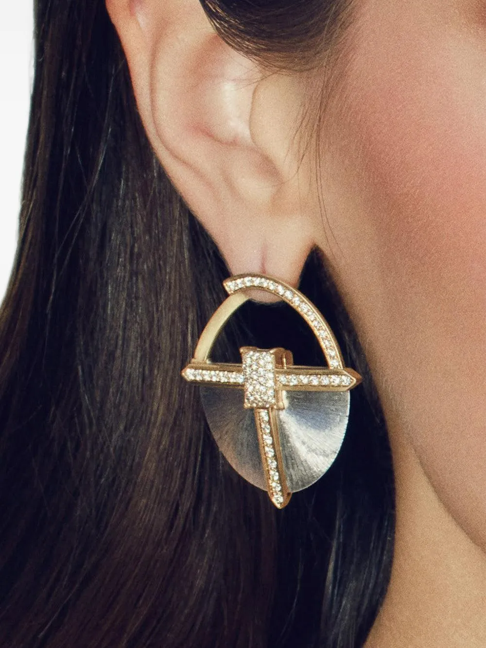 Ashaha Hiba diamond drop earrings