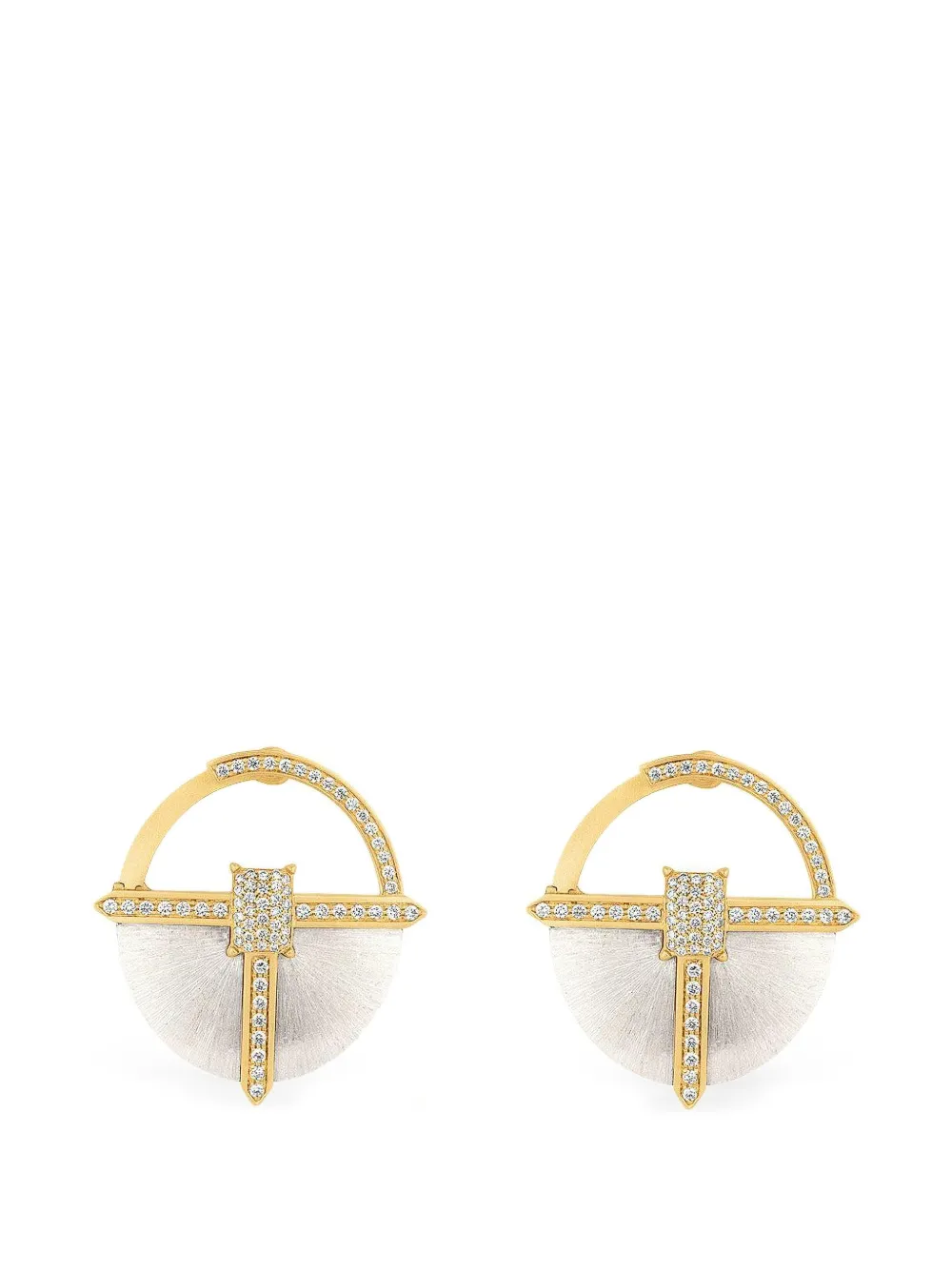 Ashaha Hiba diamond drop earrings
