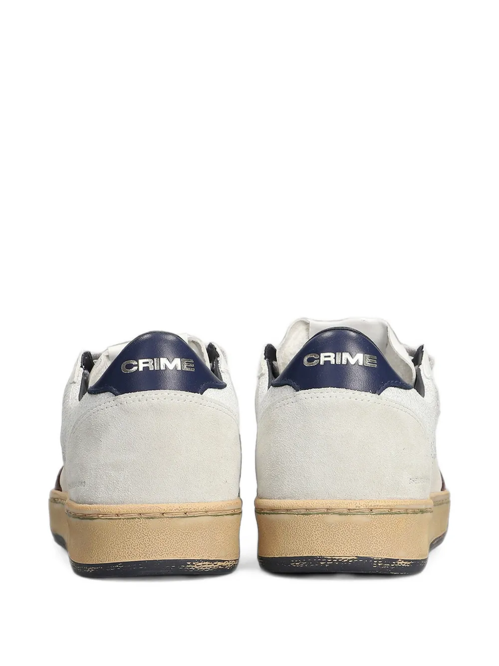 Crime London Chelsea logo-print panelled sneakers Wit