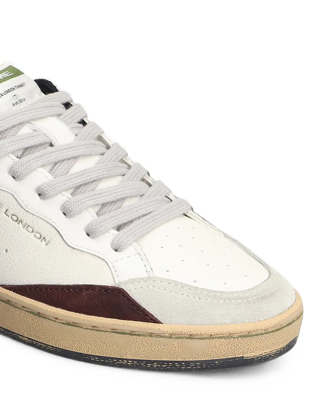 Crime London Chelsea logo-print panelled sneakers Wit