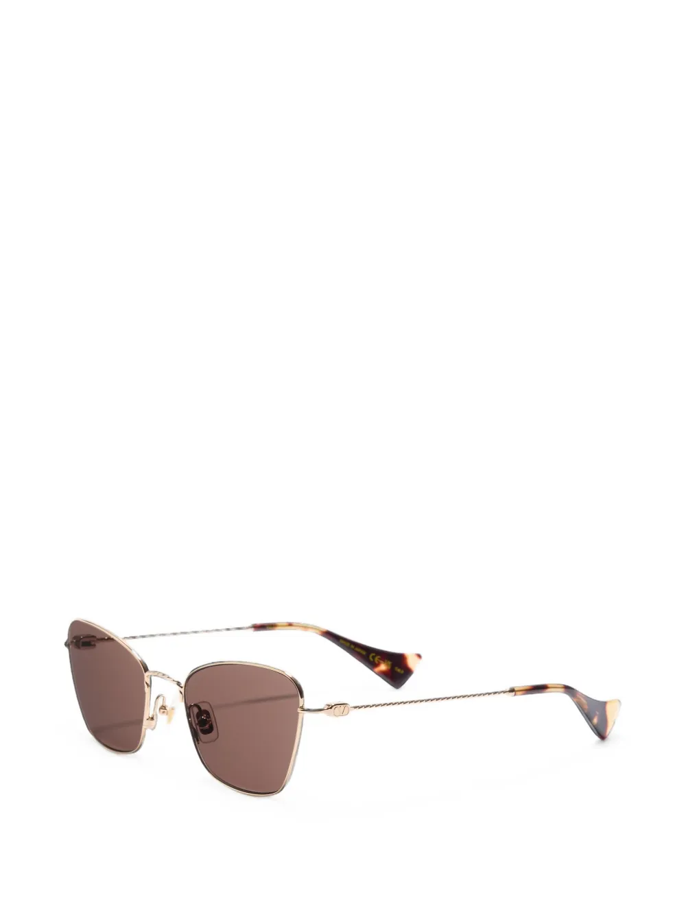 VALENTINO GARAVANI EYEWEAR VLogo zonnebril met cat-eye montuur Goud