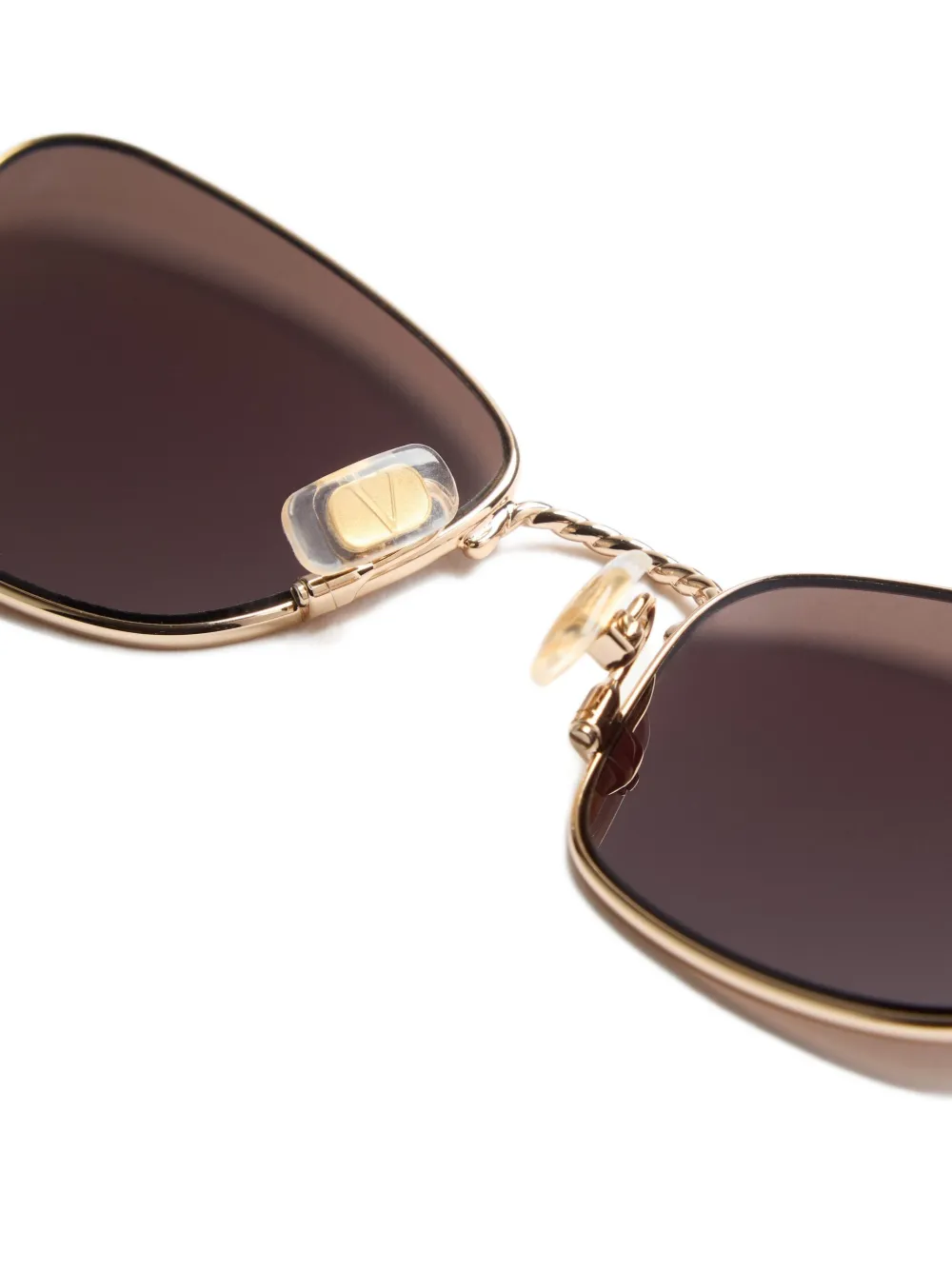 VALENTINO GARAVANI EYEWEAR VLogo zonnebril met cat-eye montuur Goud