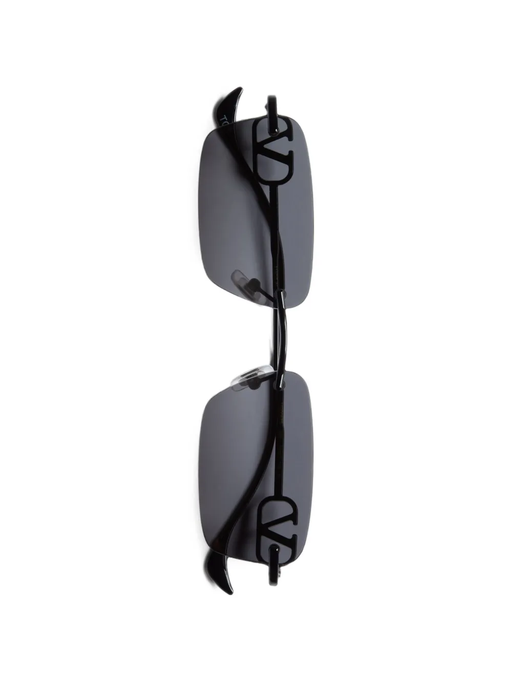 VALENTINO GARAVANI EYEWEAR VLogo zonnebril met randloos montuur Zwart