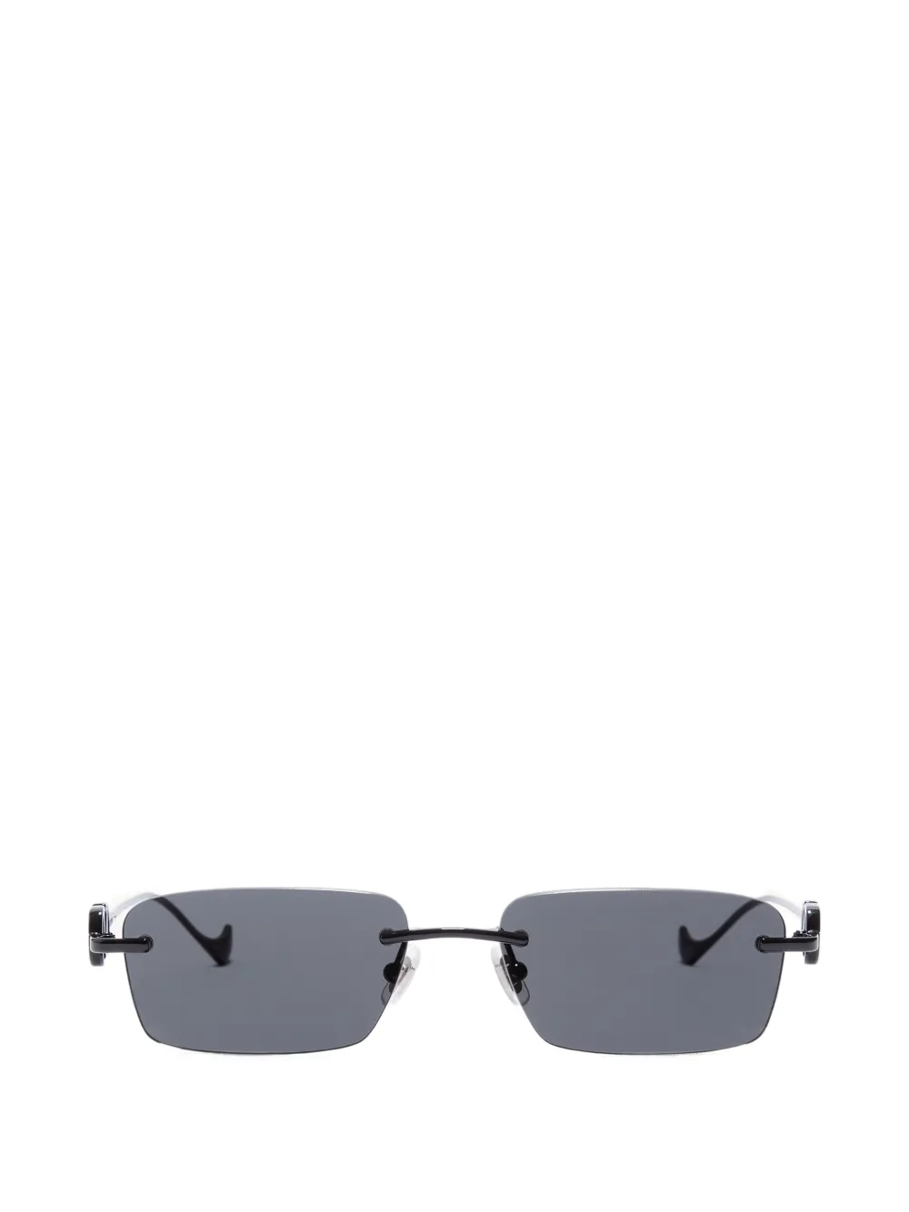 VALENTINO GARAVANI EYEWEAR Rahmenlose Sonnenbrille mit VLogo - Schwarz