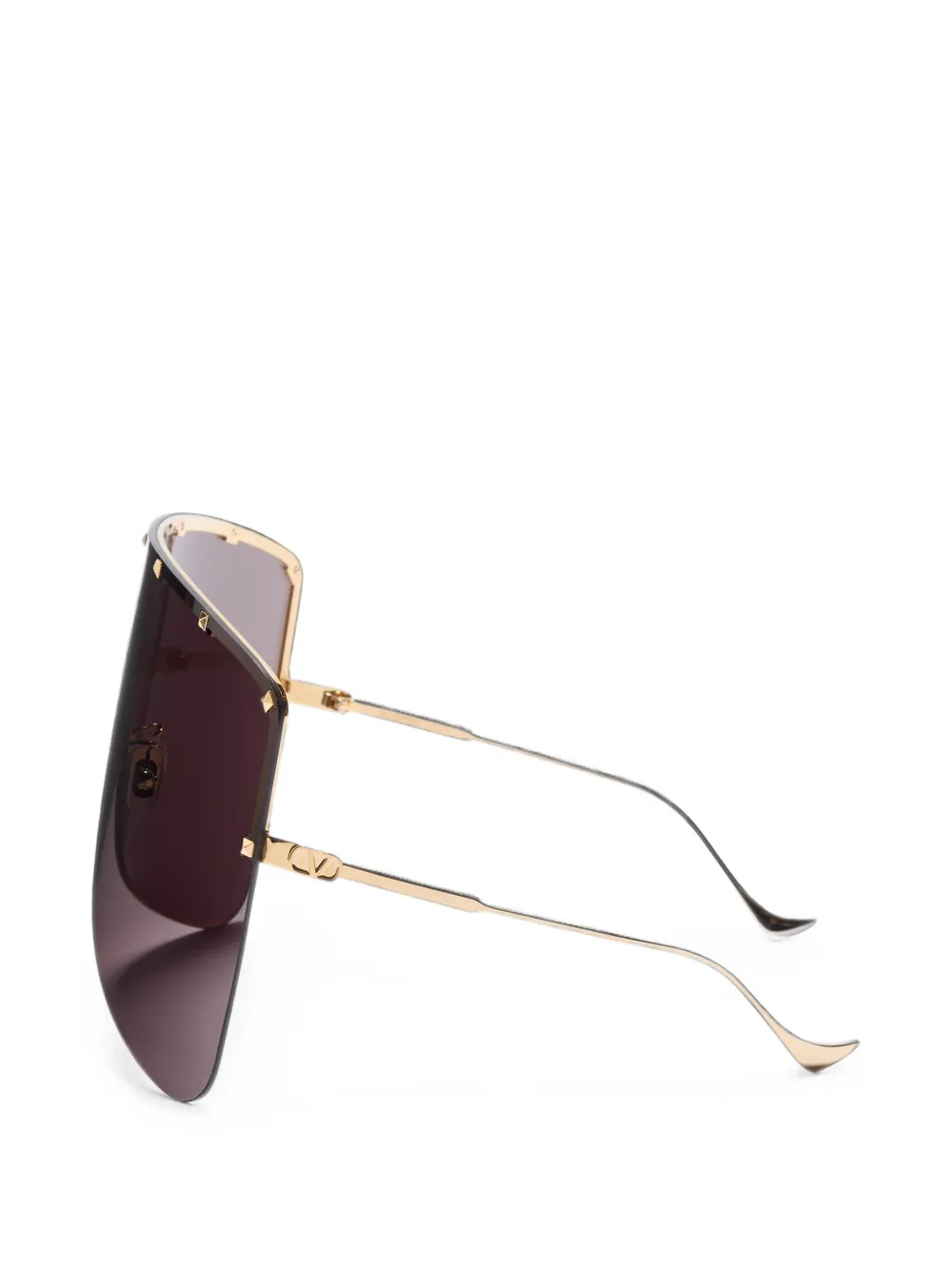 VALENTINO GARAVANI EYEWEAR Metalen bril met masker Goud
