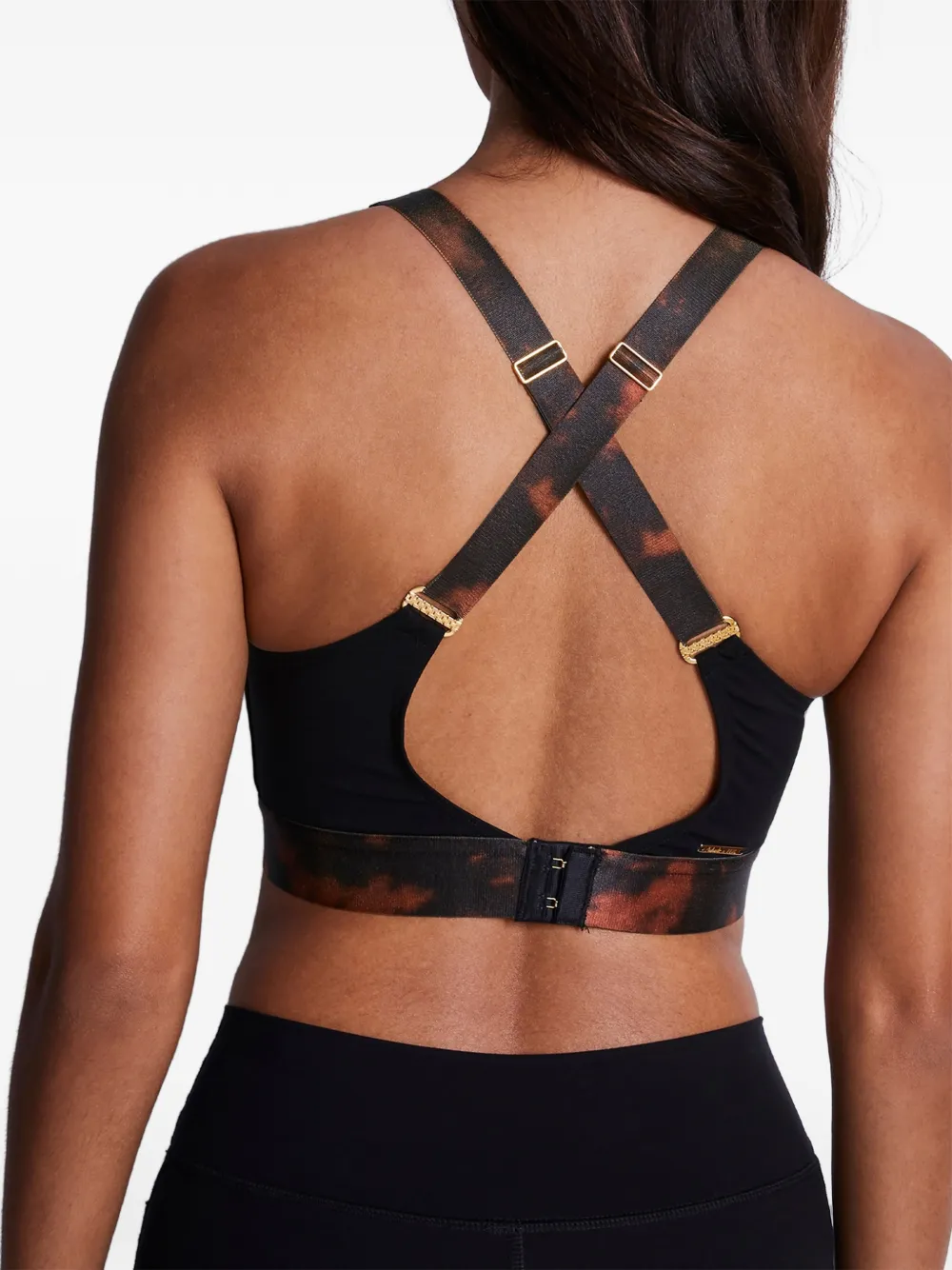 Aubade Hot Motion sport-bh met mesh vlak Zwart
