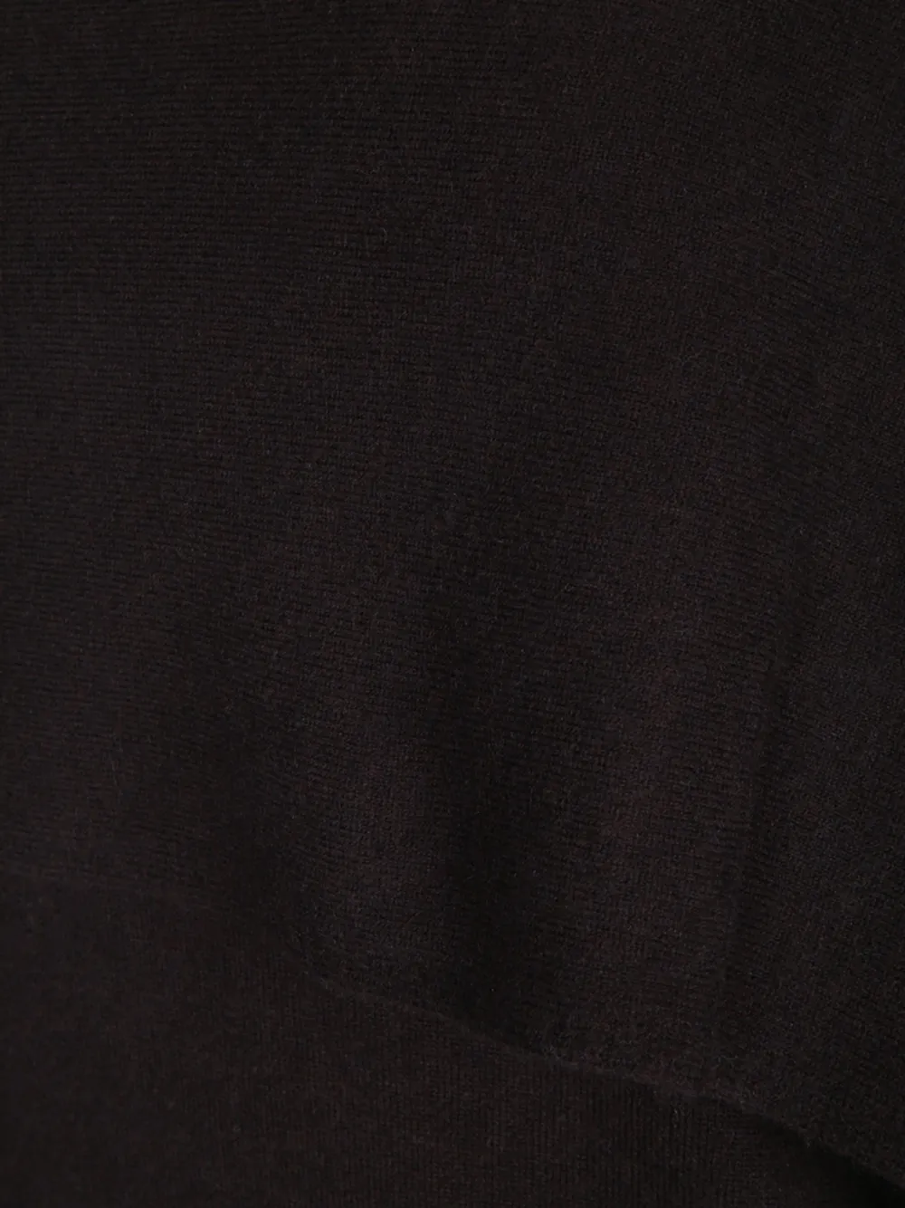 THE ANDAMANE Asymmetrische sweater met gedrapeerd vlak Bruin