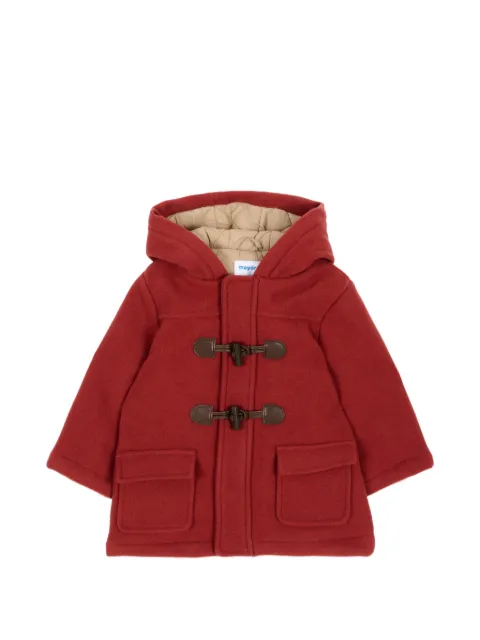 Mayoral toggle-fastening hooded duffle coat