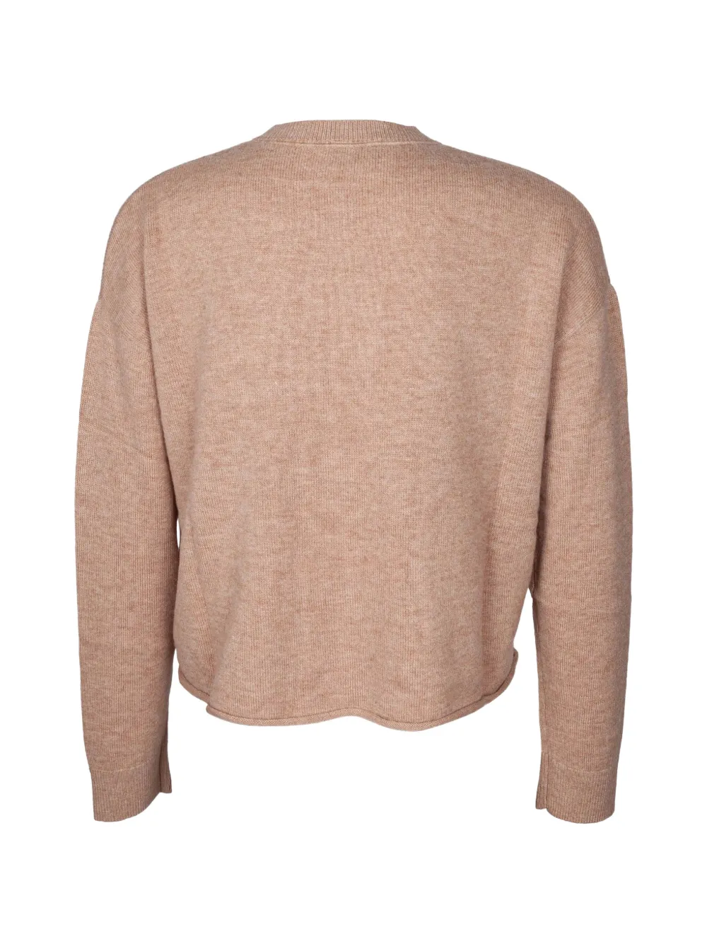Autry Cropped trui met geborduurd logo Beige