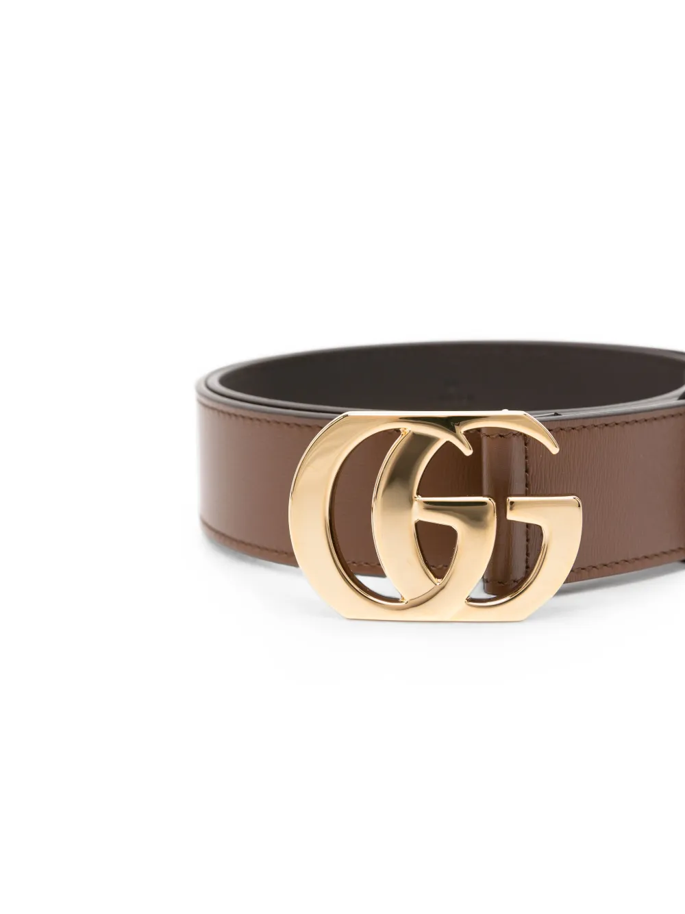 Gucci Leren riem Bruin