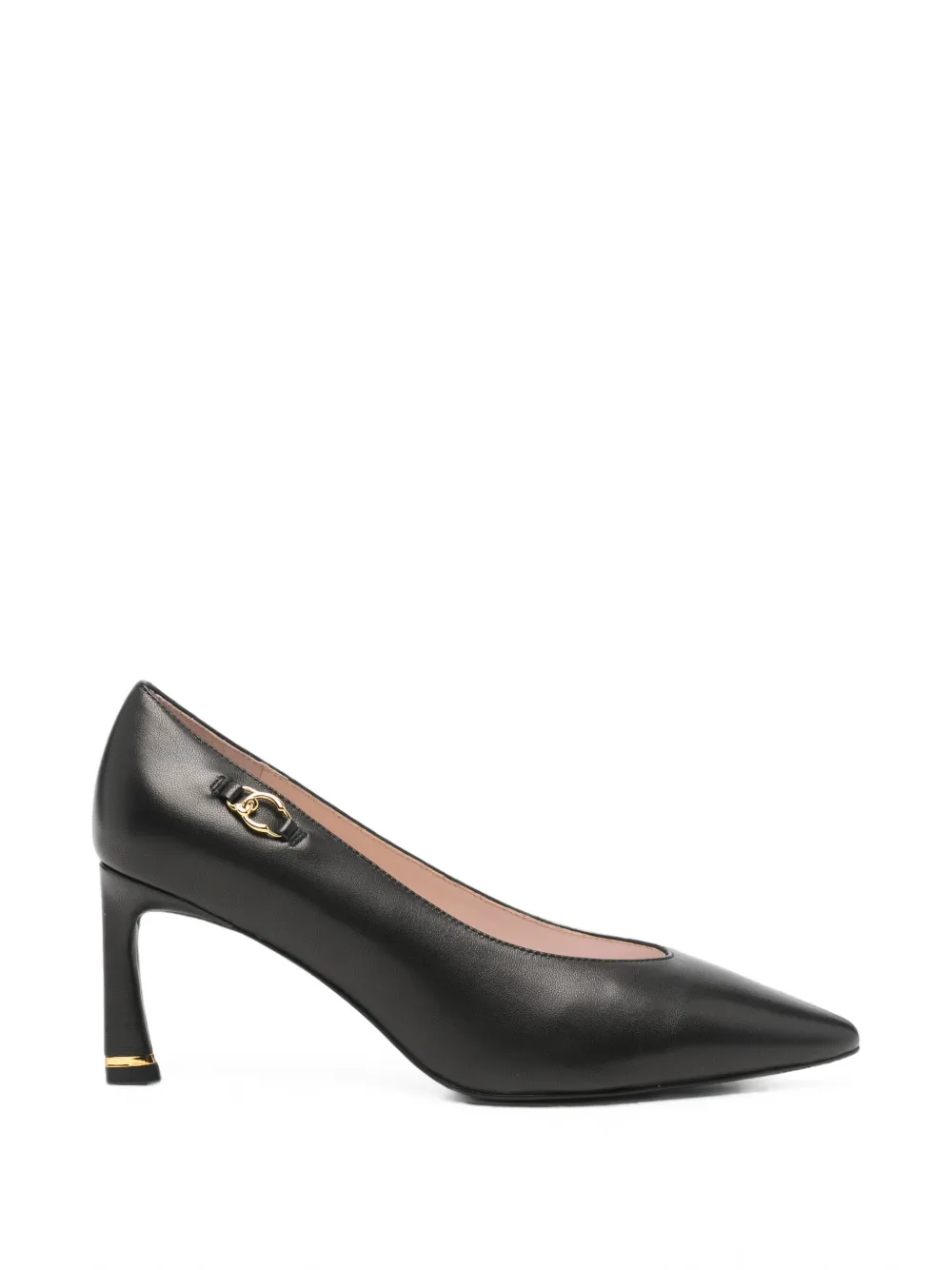 Coccinelle logo-plaque pointed-toe pumps