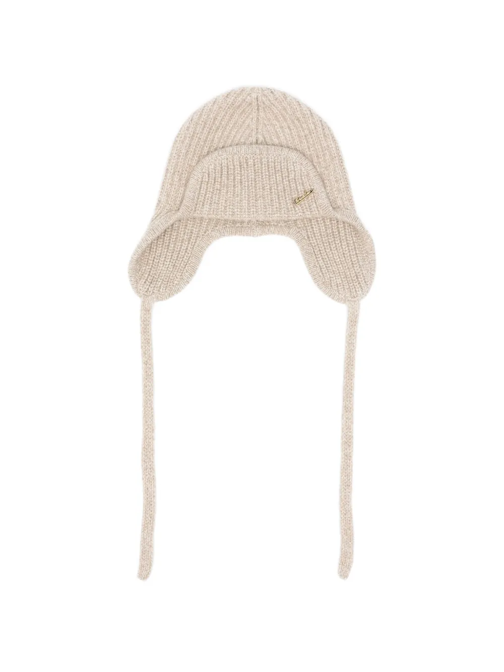 Borsalino Reinhold ribbed ear-flap beanie hat