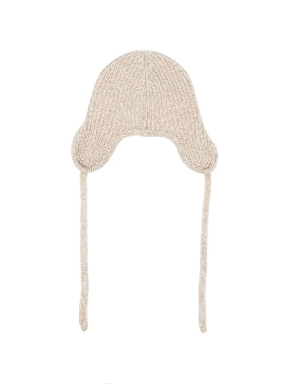 Borsalino Reinhold geribbelde muts met oorkleppen Beige