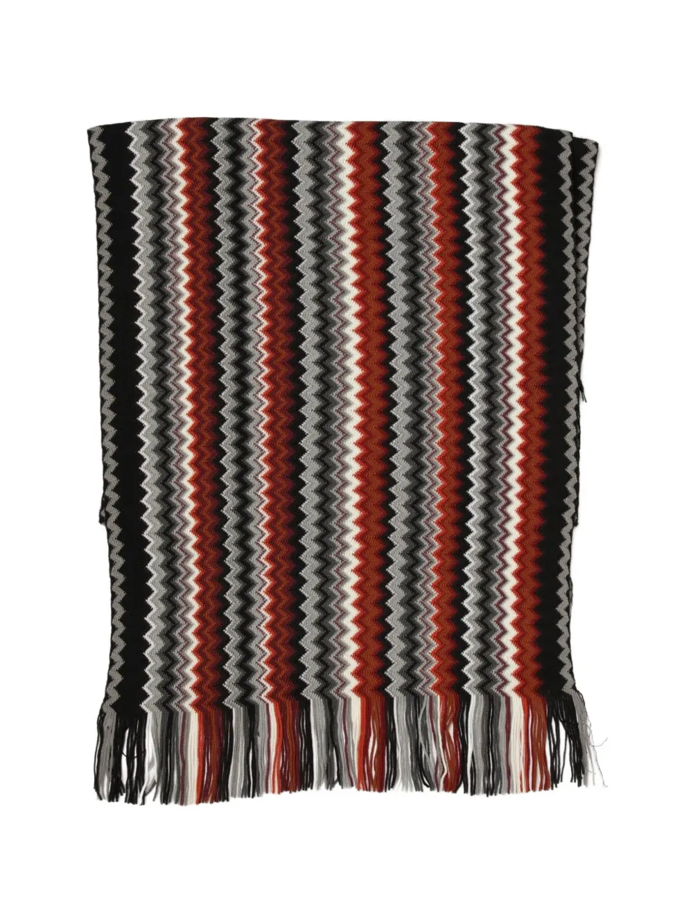 Missoni Sjaal met zigzagprint Zwart