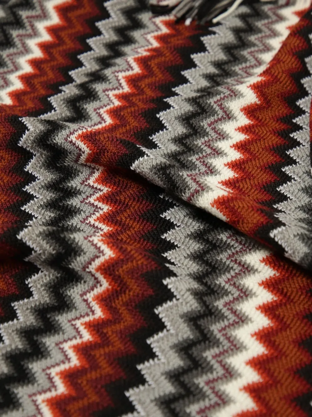 Missoni Sjaal met zigzagprint Zwart