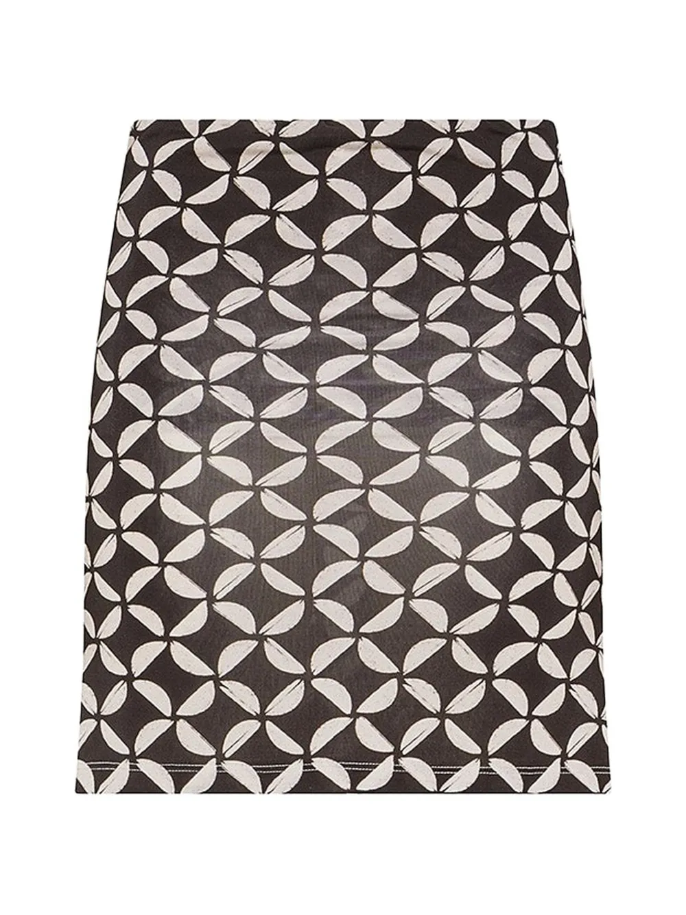 Niu geometric-print skirt