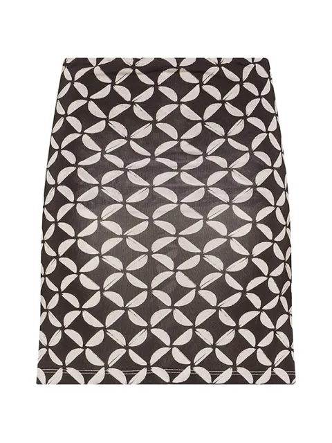 Niu geometric-print skirt