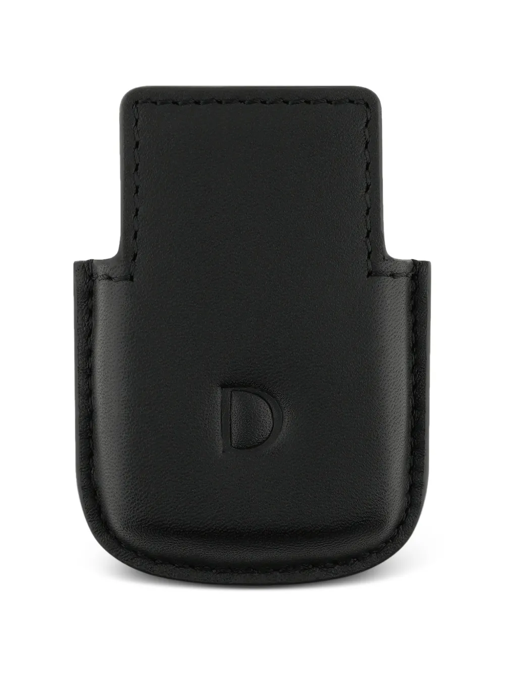 S.T. Dupont topstitched leather lighter case