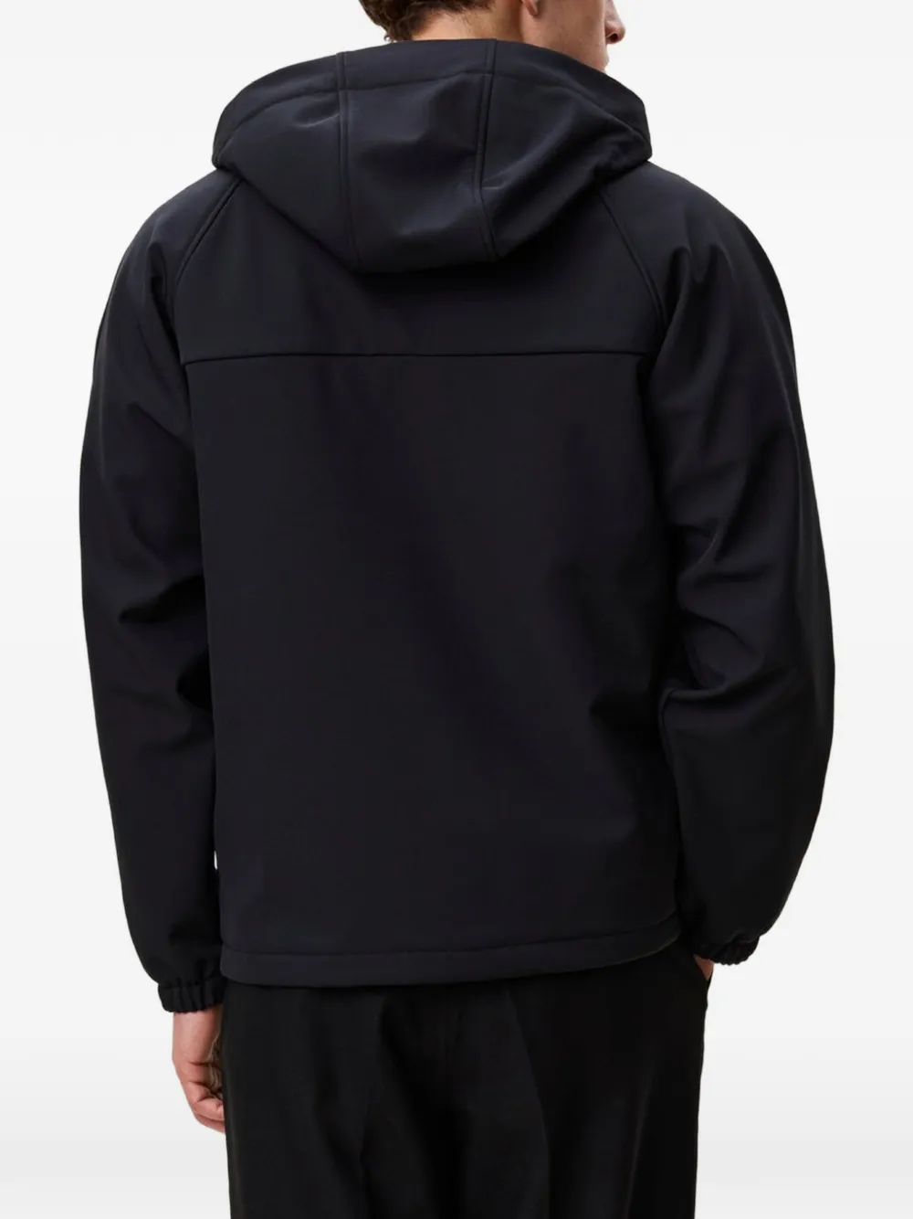 Les Deux Shell jack met capuchon Zwart